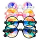 thumbnail image 1 of Paquete de 4 gafas de sol de caleidoscopio, prisma poligonal multicolor de lentes de cristal, gafas de caleidoscopio para fiestas, Selfie kaili Sencillez, 1 of 5