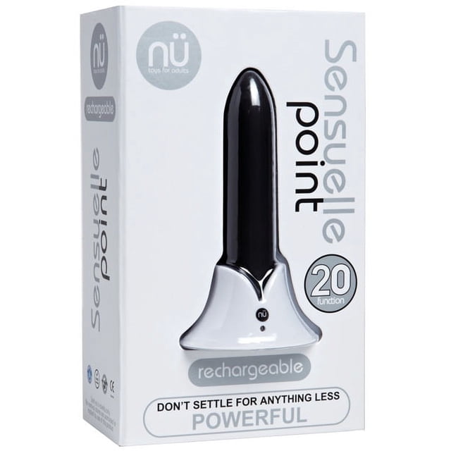 Nu Sensuelle Point 20 Functions Bullet Vibrator, Black