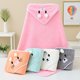 thumbnail image 5 of Toalla de baño con capucha para niños, manta absorbente súper suave de gasa de algodón, toalla para bebé, edredón para abrazar, 5 of 6