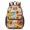 Basketball and Hoop, variant on Basketball and Hoop Multicolor Pattern 17" School Backpacks for Teens,Waterproof Oxford Fabric,S-Shape Padded Straps for School,Travel,Hiking,Camping