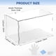 thumbnail image 3 of Caja de exhibición de acrílico de 1 paquete, 13.8x7.9x7.9 pulgadas/35x20x20cm con base de madera blanca para coleccionables, 3 of 6