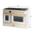thumbnail image 3 of Akicon 48 Inch Freestanding Gas Range with 8 Sealed Burners Cooktop, 6.7 Cu.Ft. Dual Zone Capacity, Natural Gas/LP Convertible-BSGBGGA1, 3 of 3