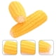 thumbnail image 2 of KAKOWELY 3 juguetes chirriantes para mascotas con forma de maíz, juguete para morder perros, juguete de látex para limpiar dientes de cachorros, juguete para molares de perro., 2 of 5