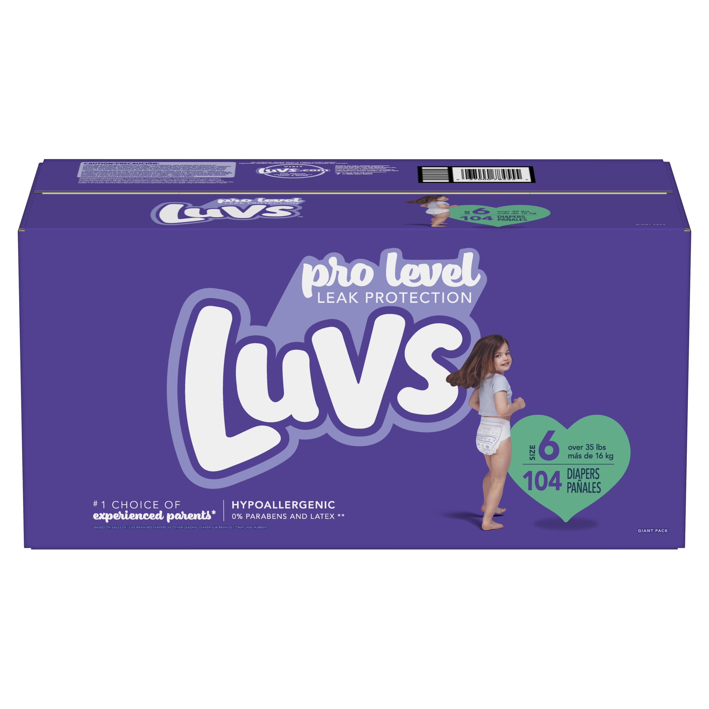 luvs size 6 diapers walmart