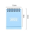 thumbnail image 2 of Calendario de escritorio de bobina de Metal 2022, Mini calendario portátil, adorno de escritorio Simple para el hogar, 2 of 5