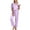 Light Purple, variant on DAKIMOE Womens Silk Satin Pajama Sets Short Sleeve Pjs V Neck Pajamas for Women with Long Pant S to XL
