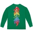 thumbnail image 2 of Halloween Rainbow Heart Unicorn Costume Pony Toddler Long Sleeve T Shirt Green 2T, 2 of 2
