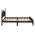thumbnail image 6 of Queen Size Platform Bed Frame with Headboard and Footboard, Fully Mattress Foundation with Heavy Duty 10 Wooden Slats Support, No Box Spring Needed, Easy Assembly, Dark Walnut, 6 of 9
