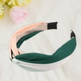 thumbnail image 6 of Unique Bargains Color Block Knotted Wide Headband Fashion Hair Accessories for Women Green 1.57" Width, 6 of 7