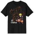 thumbnail image 7 of Naruto Shippuden Nine Tails Line Art Crew Neck Short Sleeve Men's Black T-shirt-3XLB, 7 of 7