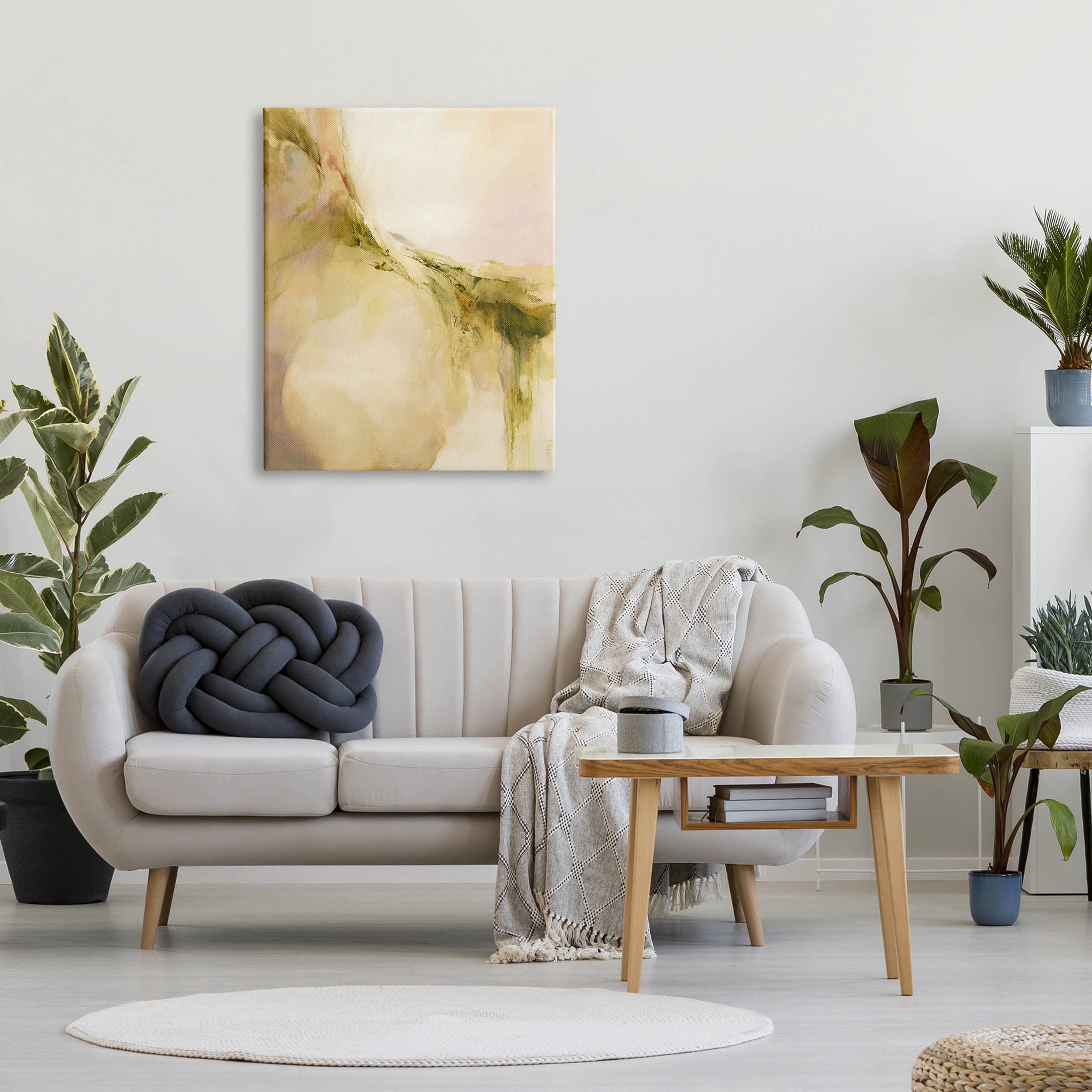 Soft Abstract Neutral Composition Abstract Graphic Art Gallery Wrapped Canvas Print Wall Art