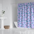 thumbnail image 2 of Purple Cartoon Narwhal Pattern Shower Curtain 84"x72" ,Bathroom Decorative Shower Curtains Set with 12 Hooks,Modern Waterproof Washable Shower Curtain, 2 of 6
