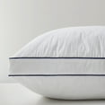 thumbnail image 3 of Peace Nest Quilted Cotton Goose Feather Down Pillow, Medium Support Pack of 2 - White King, 3 of 4