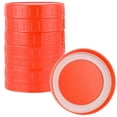 thumbnail image 4 of (8pcs, orange, in box, with sealing ring) Wide mouth 86mm PP plastic lid mason jar lid mason jar lid, 4 of 14