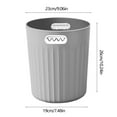 thumbnail image 3 of Clearance! JMYHOAM Kitchen Trash Can Hollow Paper Cans and Convenient Lidless Living Room Bedroom Household Plastic Trash Cans With Pressure Ring Cleaning Supplies, 3 of 7