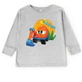 thumbnail image 3 of Leo the Truck Scoop Name Distressed - Toddler Long Sleeve Graphic Tee, 3 of 9