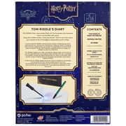 Wizarding World: Tom Riddles Diary - Secret Replica Notebook, Slytherin House Invisible Ink Pen, Magic UV Reveal Mini Wand, Harry Potter Collectible