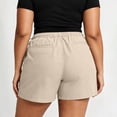 thumbnail image 5 of Guluxicc Women's Lounge Shorts with Pockets Elastic Waist Drawstring Summer Casual Short Trousers for Everyday Wear, 5 of 8