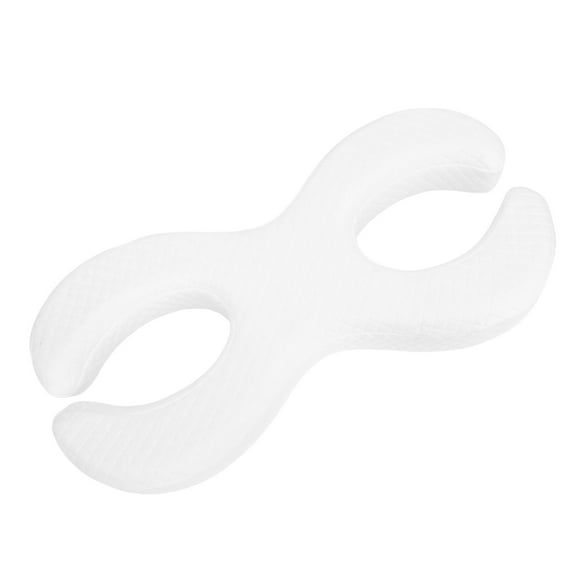 Memory Foam Pillow for Side Sleepers with Ear Holes, Soft Washable Face Pillow for Deep Sleeping, Specifically Engineered White Pillow for Side Sleepers, Removable Cover