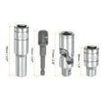 thumbnail image 2 of Uxcell Socket Accessory Set, 12mm Shallow and Deep Socket Universal Joints 1/4" Hex Shank Impact Adapter with 1/2" Drive, 2 of 6