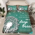 thumbnail image 2 of Feelyou Rustic Dandelion Plant Bed Sheets, Farmhouse Lodge Cabin King Sheets, Western Countryside Sheet Set, Microfiber Bedroom Decor, 4-Piece, 2 of 7