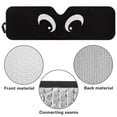 thumbnail image 7 of Binienty Funny Eyes Car Windshield Sun Shade for 2018-2024 2025 Jeep Wrangler JL / 2020-2024 Jeep Gladiator JT Heat Blocking Car Sun Protection Windshield Auto Accessories Interior Decor, 7 of 7