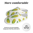 thumbnail image 6 of Fotbe Corns Pattern Women's Fuzzy Curly Fur Memory Foam Loafer Slippers Indoor Outdoor Slippers Winter Home Shoes-40/41, 6 of 7