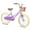 Purple, variant on Glerc 12 Inch Kids Bike for Age 2 3 4 Years Old Little Girls Toddlers Retro Vintage Style Bicycles with Basket Training Wheels and Bell, Blue