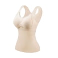 thumbnail image 3 of CBASIHI Womens Thermal Underwear Tank Tops- Fall Winter Stretchy Slim Fit V Neck Sleeveless Undershirt with Built in Bra Khaki Size M-3XL, 3 of 9