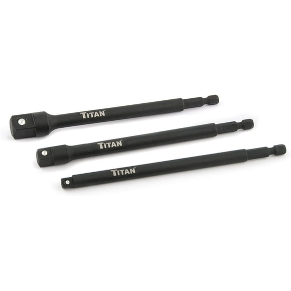 Titan 12086 3-Piece 6-Inch Long Socket Adapter Set