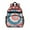 Red Blue Tie, variant on Colorful Tie Dye Pattern Backpack for School,Cute School Bag,Schoolbag with Adjustable Shoulder Straps & Padded Back,15.25"x11.5"x5.25"