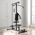 thumbnail image 3 of Bingirl LAT Wall - Mounted Pull - down Machine: 400 lbs Dual Pulley System, 20 Height Adjustments for Full - Body Home Gym Workout, 3 of 9