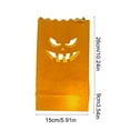 thumbnail image 3 of YIMWNYI Halloween Light Bags with Electronic Candles, Fireproof Candle Bags, Pumpkin Lanterns for Halloween Party Decoration, Safe and Elegant Tea Lanterns, Flameless LED Candle Holders, 3 of 6