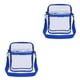 thumbnail image 3 of Qarigey Bolso de hombro transparente de PVC, bolso de almacenamiento cruzado impermeable, organizador de estuche informal, bolsas portátiles Azul 2piezas, 3 of 6