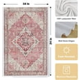thumbnail image 5 of Pink Bohemia Kitchen Towels Set of 2,Antique Oriental Decorative Hand Towels for Bathroom, Boho Dish Towels Tea Towels,18x26 Inches, 5 of 5
