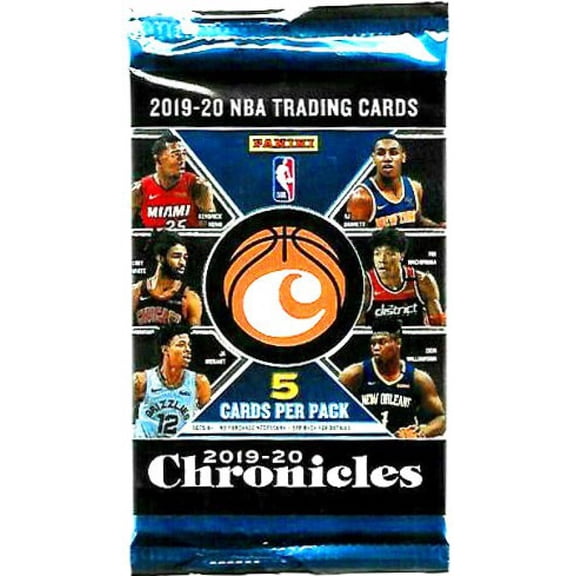 NBA Panini 2019-20 Chronicles Basketball Trading Card MEGA Pack (5 Cards!)