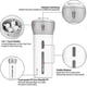 thumbnail image 2 of 2pcs 4 In 1 Travel Dispenser Leak- Travel Bottle Container L Set Toiletries Suitable, 2 of 3