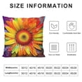 thumbnail image 5 of Creowell Flowers Fashion Style Dirt-Resistant Throw Pillow Covers for Couch Sofa Bed Living Room Bedroom Aesthetic Decorative 1PC 12x12in, 5 of 5