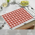 thumbnail image 3 of Plaid Christmas Placemats, Christmas Tree Placemats, Red and White Buffalo Plaid Christmas Xmas Table Mats Washable Placemat for Kitchen Dining Room Winter Holiday Party Decoration 12x18 Inch, 3 of 6