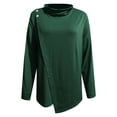 thumbnail image 3 of Womens Blouses and Tops Dressy Kelon Womens Summer Tops Long Sleeve Crew Neck Business Work Blouses Trendy Tees Summer Loose Fit Tops Trendy, M, 3 of 5