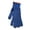 Blue, variant on Gloves For Women Men Jelly Winter Bare Fingers Knitted Gloves Solid Screen Protector Warm Windproof Cycling Finger Winter Gloves