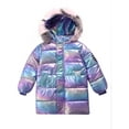 thumbnail image 5 of Yhong Kids Girls Shiny Metallic Hooded Down Jacket Winter Coat Parka Waterproof Windproof Puffer Jacket Snow Outwear Purple 120/6-7Y/M, 5 of 7
