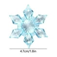 thumbnail image 3 of Adornos de Copos de Nieve de Colores, Plástico Verde, 4,7 X 4,7 X 0,8 Cm, Colgantes Navideños | Decoración Invernal de Cristal Acrílico Translúcido para Árbol, Fiestas, Bodas y Manualidades, 3 of 6