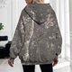 thumbnail image 3 of Gibobby Sudadera de mujer, Sudadera con capucha para mujer, con dobladillo irregular, holgada, para (Gris oscuro,M), 3 of 4