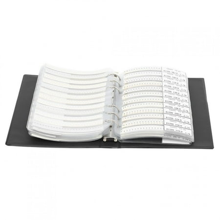 

LAFGUR Electronic Components 1206 Series 170 Types Resistors Assortment Sample Book Electronic Accessories Plastic Black Components Sample Book