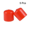 thumbnail image 2 of Rubber End Cap Round End Cap Cover Vinyl Screw Thread Protector, Red 23mm, 2 of 3