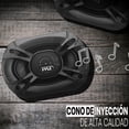 thumbnail image 3 of Par de Bocinas Estéreo para Automóvil Pyle 5" x 7", 300W, 3 Vías, Altavoz Triaxial de Audio Profesional para Automóvil, Componente de Reemplazo Rápido Universal para Montaje en Puerta/Panel Lateral, 3 of 7