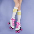thumbnail image 6 of Skate Gear Extra Support Quad Roller Skates for Kids and Adults (Pink, Women's 10 / Men's 9), 6 of 7