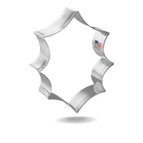 Holly Leaf Cookie Cutter 3.5" – Made in the USA – Foose Cookie Cutters Tin Plated Steel – Cookie Mold