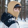 thumbnail image 4 of UTSJKR Unisex Three In One Multifunctional Thick Fleece Trapper Hat, Windproof Cold Proof Design, Outdoor Cycling Skiing All Weather Warm Headgear Khaki, 4 of 5